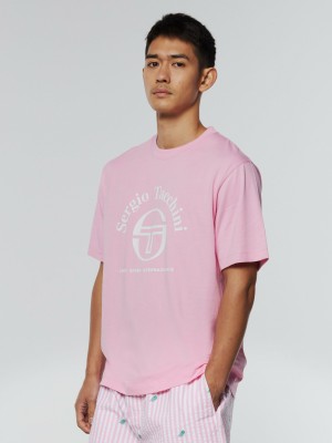 Sergio Tacchini Archype T-shirts Herren Rosa | WIGE93267