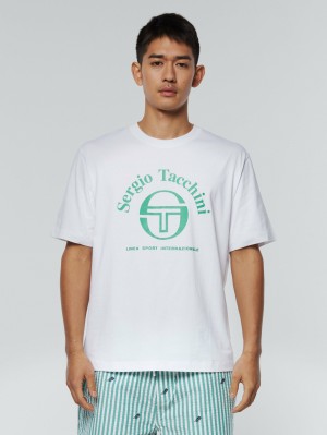 Sergio Tacchini Archype T-shirts Herren Weiß | UBEQ26890