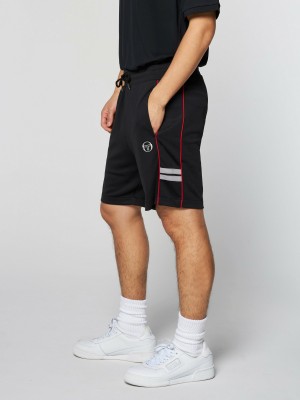 Sergio Tacchini Ascot Track Kurze Hose Herren Schwarz | HGRC63872