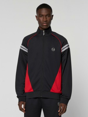 Sergio Tacchini Ascot Trainingsjacke Trainingsanzug Herren Schwarz | FJBT40726