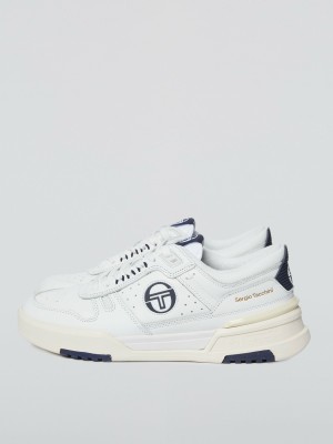 Sergio Tacchini Bb Court Lo Sneakers Herren Weiß Blau | BJRS76930
