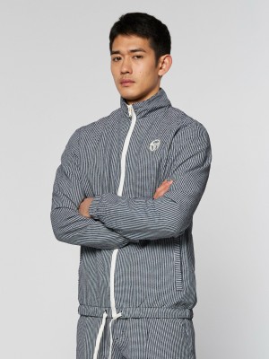Sergio Tacchini Benvenuto Trainingsjacke Archivio Jacke Herren Blau | NXVC53461