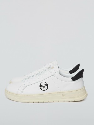 Sergio Tacchini Court Klassische Sneakers Herren Weiß | DWUY35794