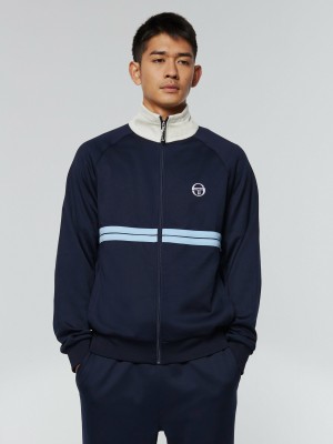 Sergio Tacchini Dallas Trainingsjacke Archivio Jacke Herren Blau | IMAQ62850