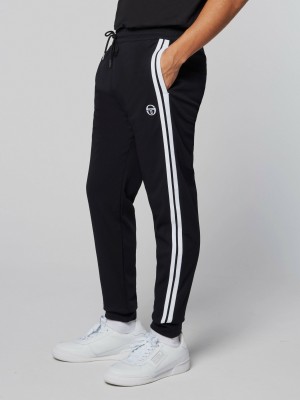 Sergio Tacchini Damarindo Jogginghose Herren Schwarz Weiß | CYLF70896