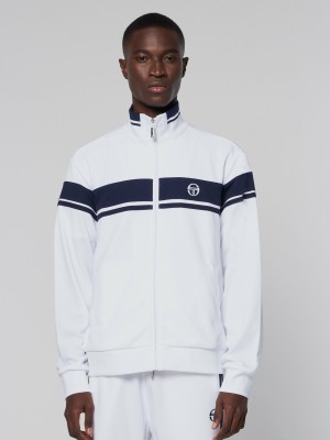 Sergio Tacchini Damarindo Trainingsjacke Jacke Herren Weiß Navy | XBMQ96312