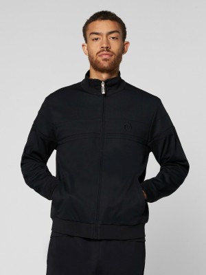 Sergio Tacchini Damarindo Trainingsjacke Trainingsanzug Herren Schwarz Schwarz | PYDJ63950