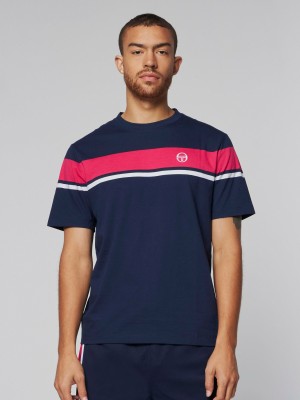 Sergio Tacchini Damarindo T-shirts Herren Blau | HXLI41763