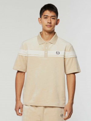 Sergio Tacchini Damarindo Velour Polo Velour Trainingsanzug Herren Blau | ENLR79142