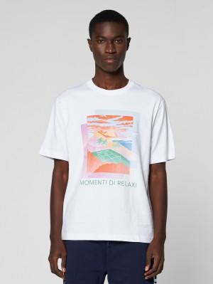 Sergio Tacchini Fade T-shirts Herren Weiß | QLPY34902