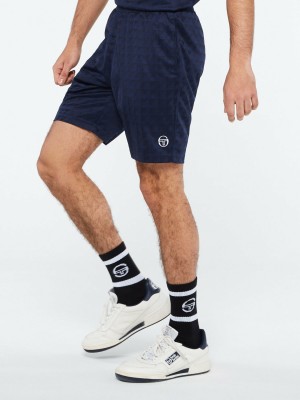 Sergio Tacchini Geo Kurze Hose Herren Blau | BICY93607
