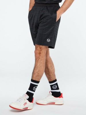 Sergio Tacchini Geo Kurze Hose Herren Schwarz | RIBY10956