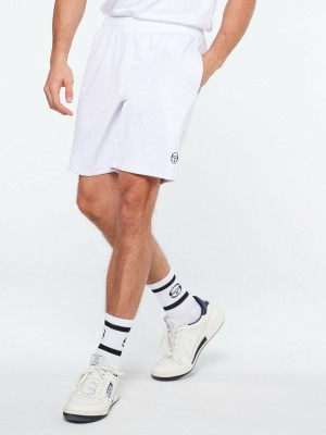 Sergio Tacchini Geo Kurze Hose Herren Weiß | SGIF38409