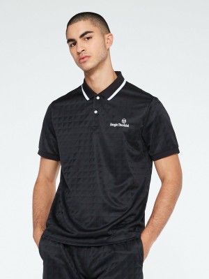 Sergio Tacchini Geo Polo Herren Schwarz | WLCU08469