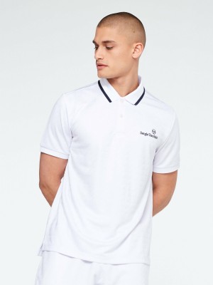 Sergio Tacchini Geo Polo Herren Weiß | HTJC56398
