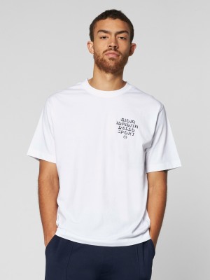 Sergio Tacchini Gioia T-shirts Herren Weiß Weiß | TEFN21654
