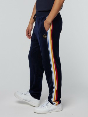 Sergio Tacchini Goran Velour Jogginghose Archivio Trainingsanzug Herren Blau | FCLU47682