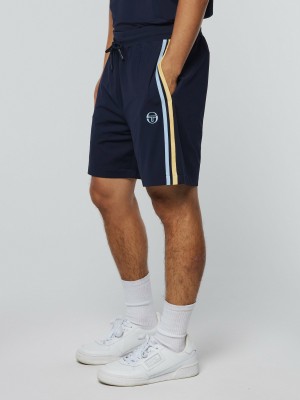 Sergio Tacchini Mesh Damarindo Kurze Hose Herren Blau | NSAJ03428