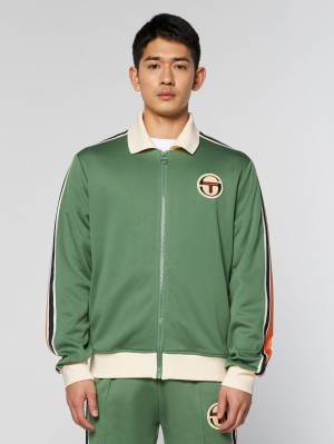 Sergio Tacchini Monte Trainingsjacke Archivio Jacke Herren Dunkelgrün | FEST53427