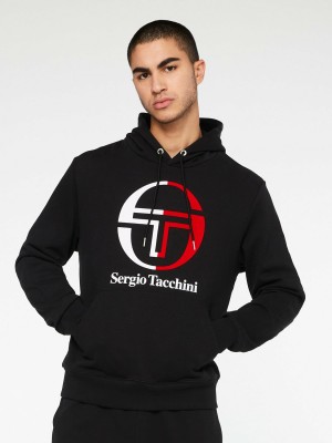 Sergio Tacchini New Iberis Hoodie Herren Schwarz | SHVJ64018