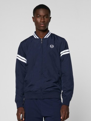 Sergio Tacchini Orion Bomber Jacke Archivio Jacke Herren Blau | YOHF09186