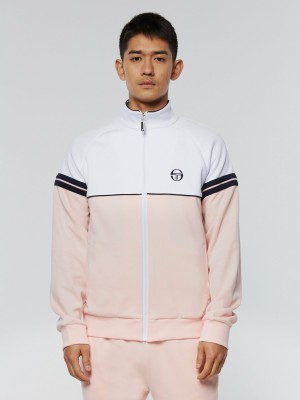 Sergio Tacchini Orion Trainingsjacke Archivio Jacke Herren Rosa Weiß | HEKV83271