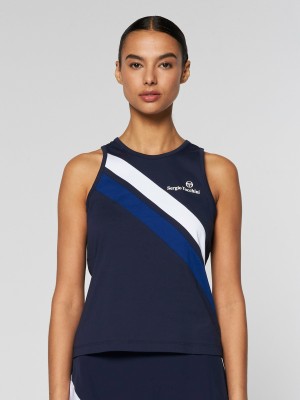 Sergio Tacchini Ortica Muskelshirt Damen Blau | EAGW16053