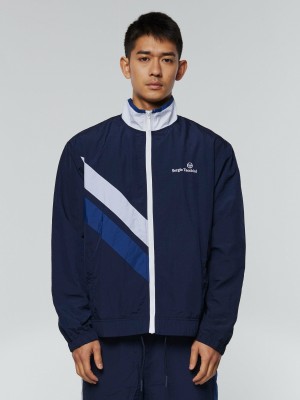 Sergio Tacchini Ortica Tennis Jacket Jacke Herren Blau | BOQI90683