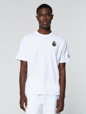 Sergio Tacchini Rally Mch T-shirts Herren Weiß | UXCB37954