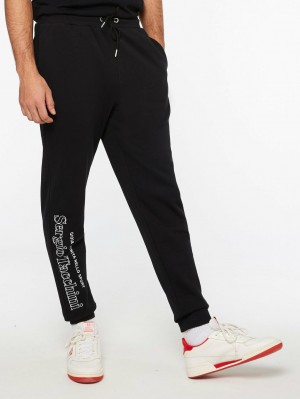 Sergio Tacchini Serif Logo Jogginghose Herren Schwarz | HDJP15038