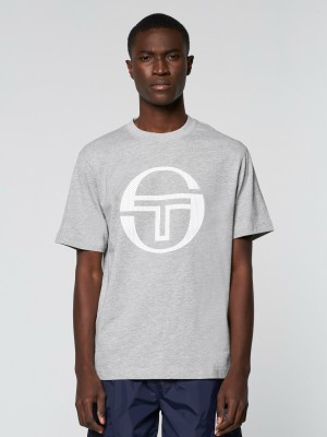 Sergio Tacchini Smesh T-shirts Herren Grau | LMJB87453