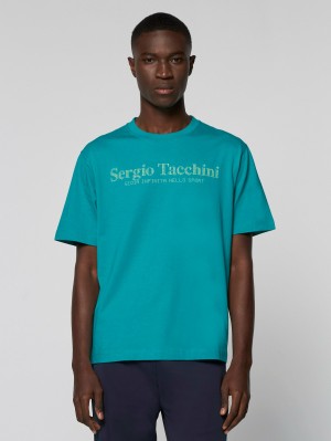 Sergio Tacchini Tabellone T-shirts Herren Blau | NOUL32047