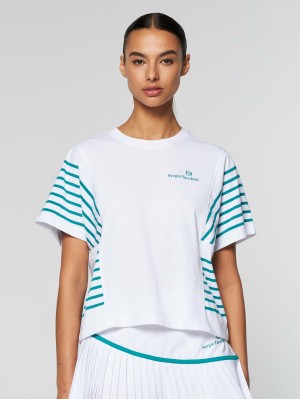 Sergio Tacchini Vigentino Top T-shirts Damen Weiß | ATZW92465